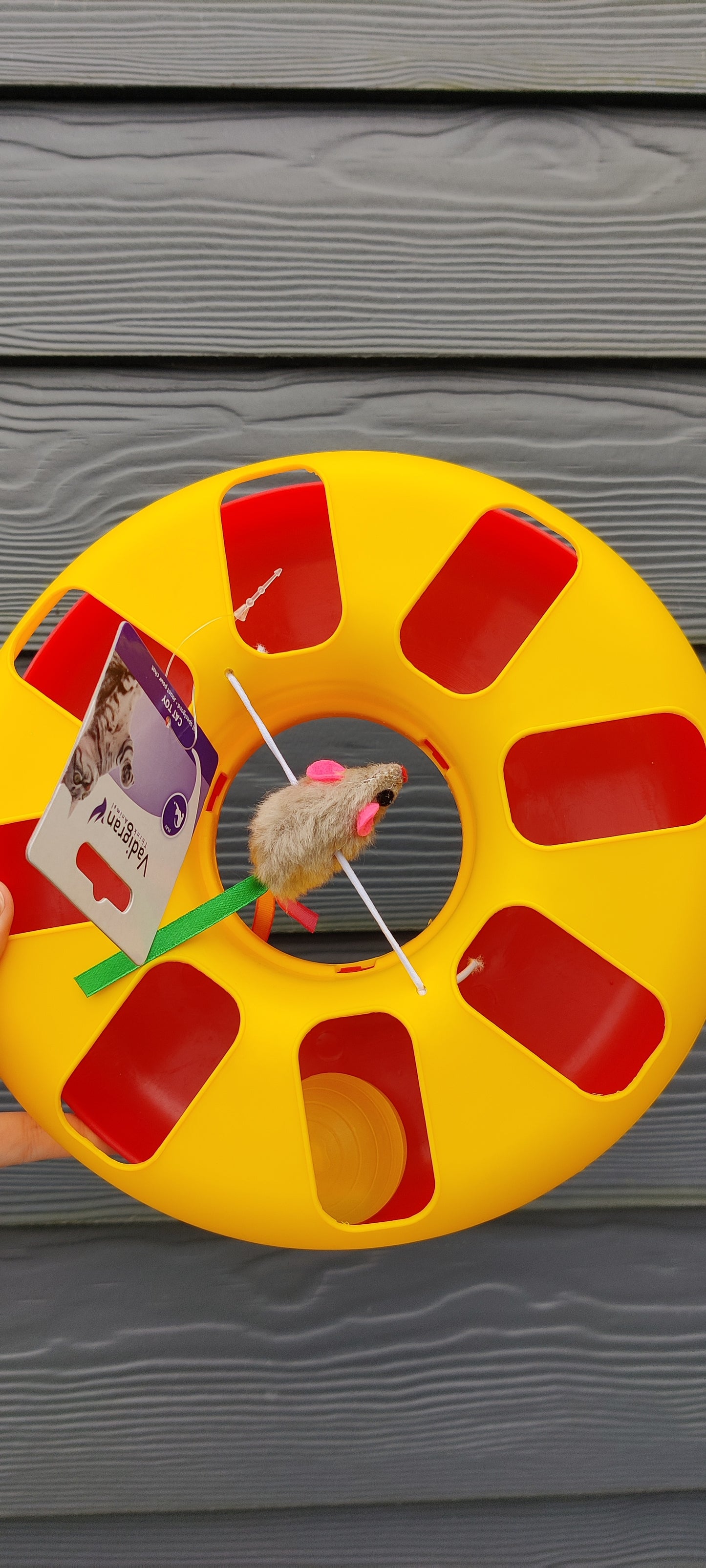Speelwiel met muis en balletje