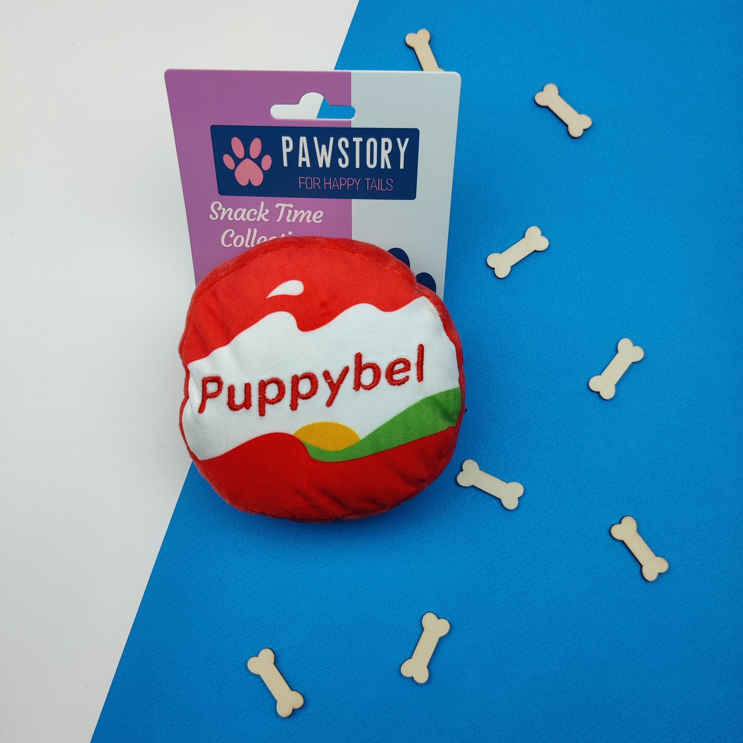 PawStory - Puppybel | Knuffel piep speelgoed hond/puppy