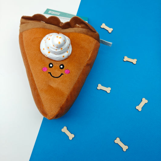 ZippyPaws - Pumpkin Spice Slice | Herfst knuffel piep speelgoed hond/puppy