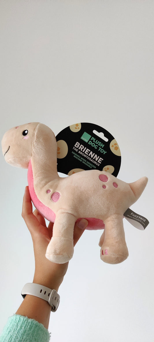 FuzzYard - Brienne de Brontosaurus | Knuffel piep speelgoed hond/puppy