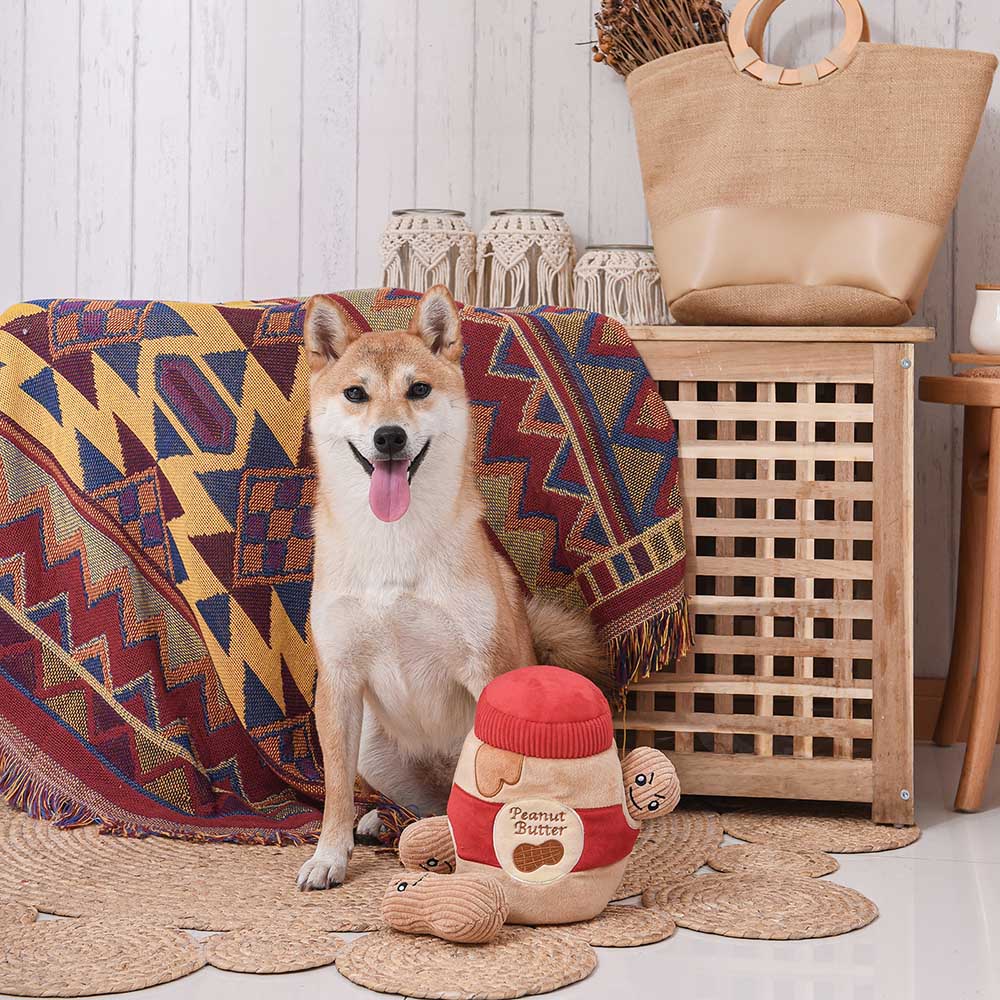 Hugsmart - Pindakaas Bokaal | Knuffel piep speelgoed verrijking hond/puppy