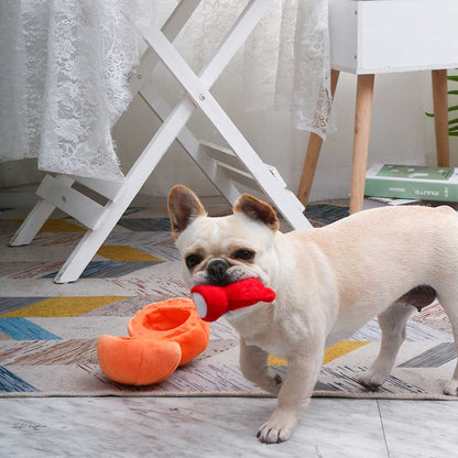 Hugsmart - Pompoen | Knuffel piep speelgoed verrijking hond/puppy
