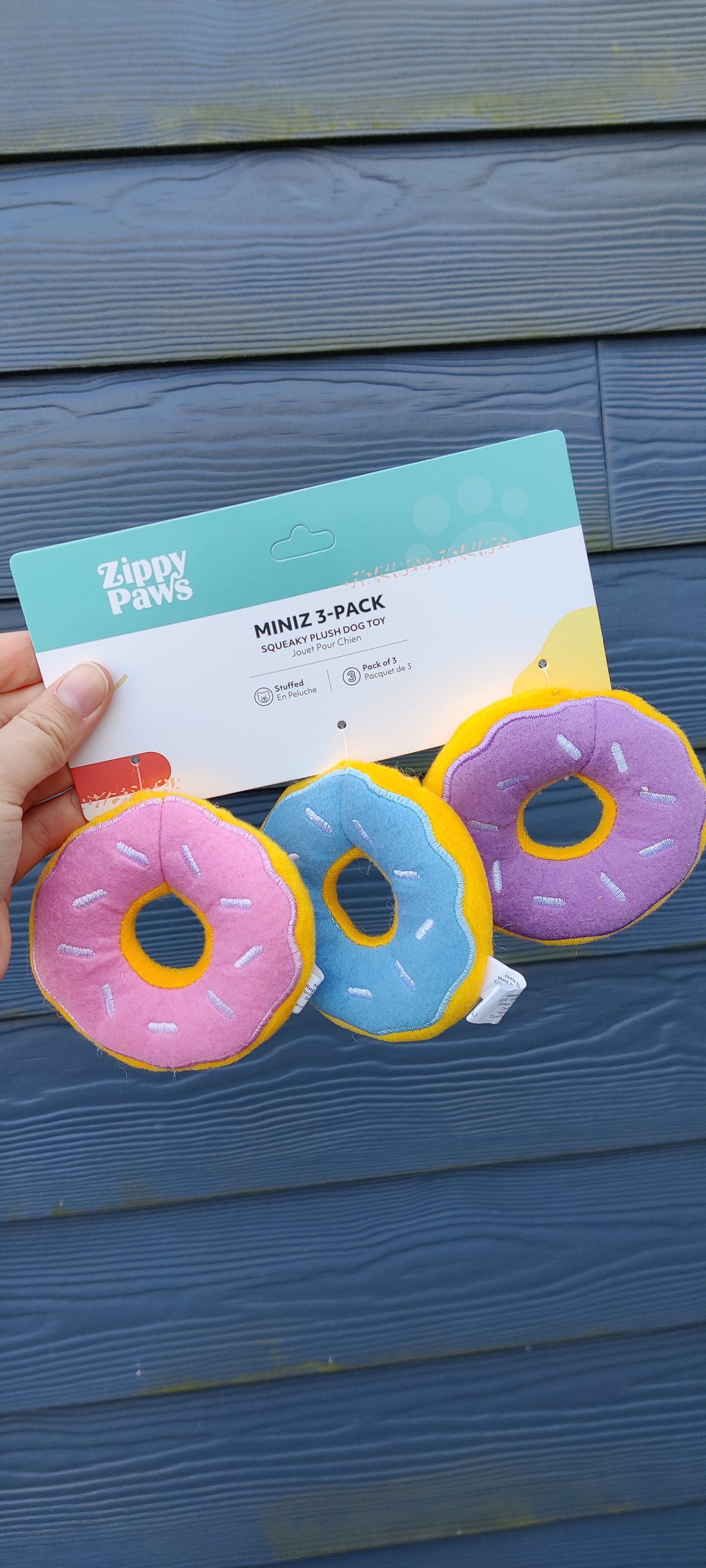 ZippyPaws - Mini Donuts | Pasen knuffel piep speelgoed kleine hond/puppy