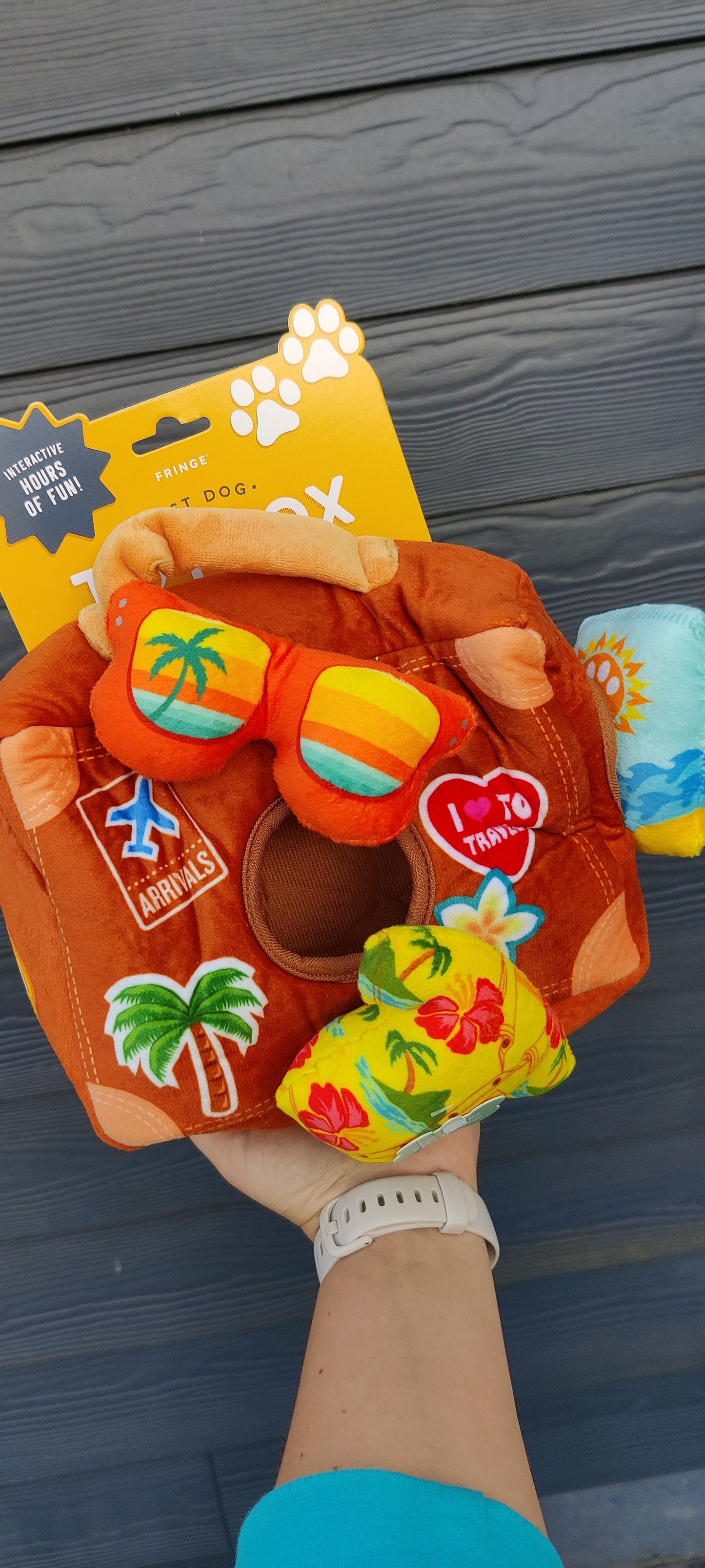 Burrow Pack your bags | Lente/zomer vakantie knuffel piep speelgoed verrijking hond/puppy