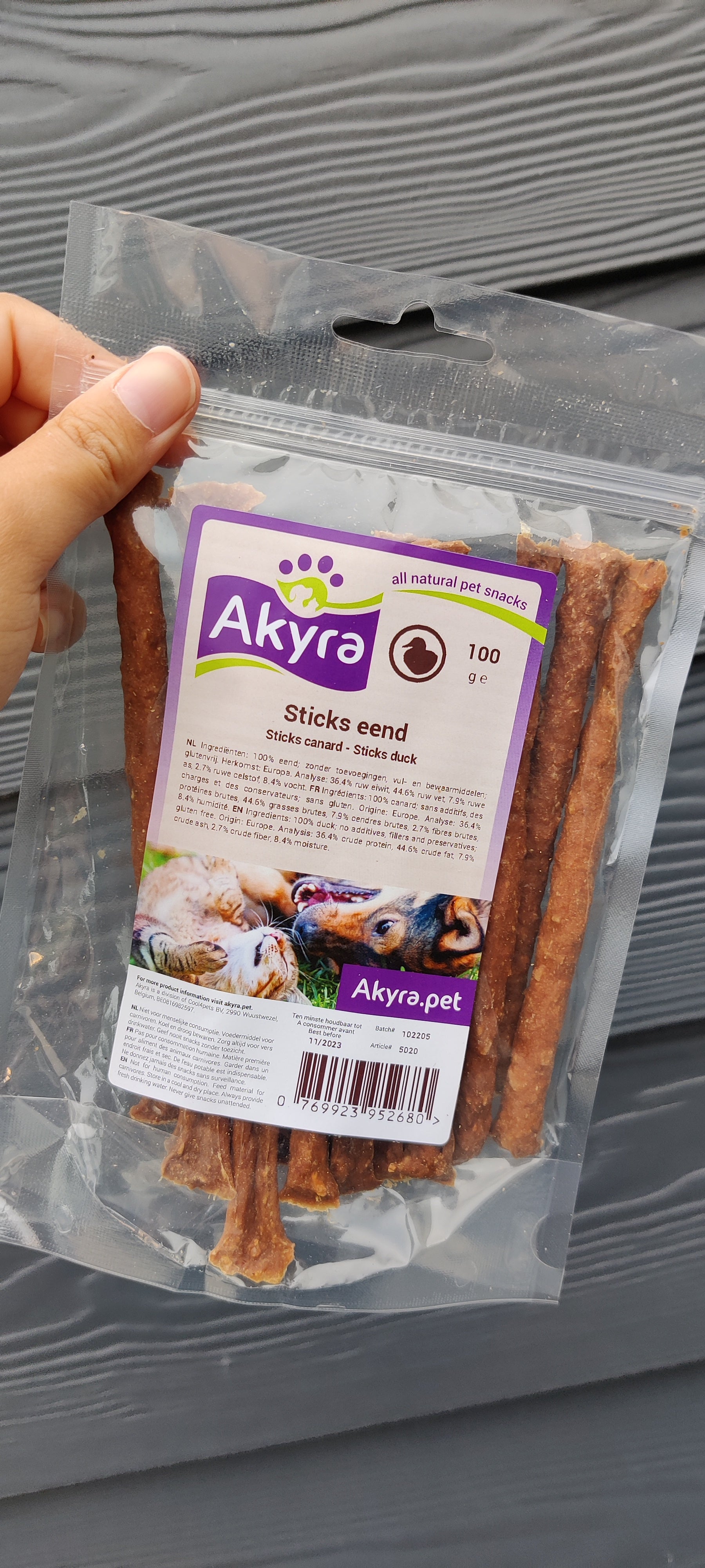 Akyra - Sticks | Natuurlijke hypoallergene kauw snack hond/kat