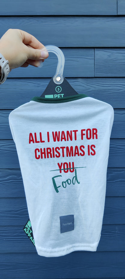 Fuzzyard - T-Shirt - All I Want For Christmas Is Food