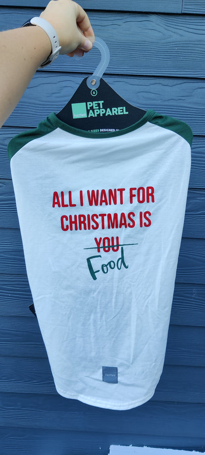 Fuzzyard - T-Shirt - All I Want For Christmas Is Food