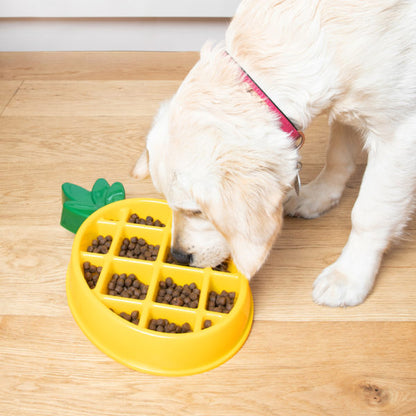 ZippyPaws - Happy Bowl Pineapple | Slow feeder anti-schrok verrijking hond/puppy